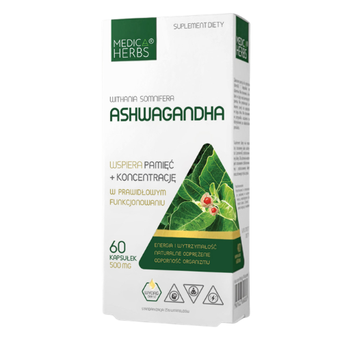 MEDICA HERBS - Ashwagandha 500mg - 60caps.