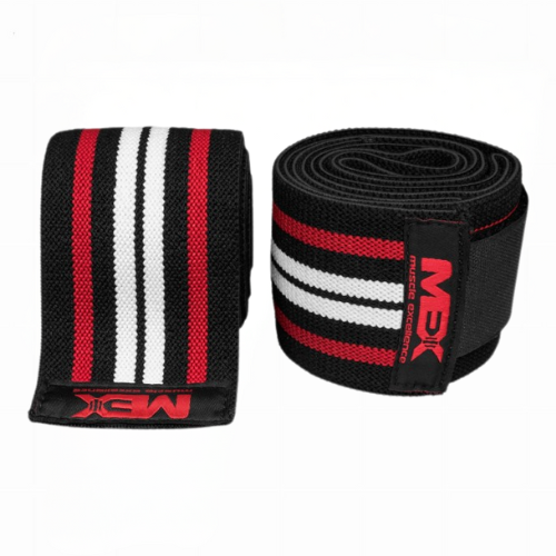 MEX NUTRITION - Wrist Wraps - Black/Red/White - 46 cm